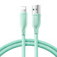 Joyroom Multi-Color Series S-A34 Cablu USB-A / Lightning 3A 1m - verde