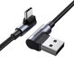 Ugreen Cavo angolare 90° USB C - USB 2.0 480Mb/s 3A 3m nero (US176)