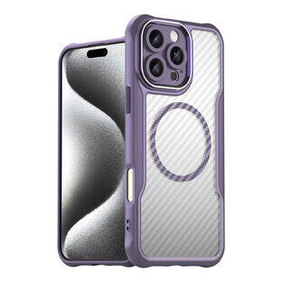 Leading Series MagSafe silicone case for iPhone 16 Pro Max - purple