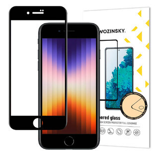 Wozinsky super taai Full Glue volledig scherm gehard glas met case vriendelijke frame iPhone SE 2022 / SE 2020 / iPhone 8 / iPhone 7 zwart Wozinsky super taai Full Glue volledig scherm gehard glas met case vriendelijke frame iPhone SE 2022 / SE 2020 / iPhone 8 / iPhone 7 zwart