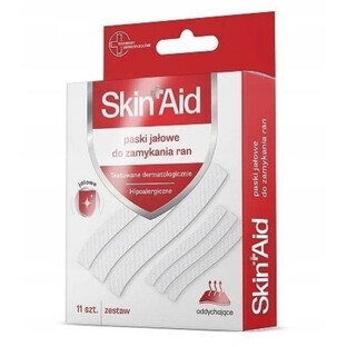 Skin Aid Sterile Wundverschluss-Streifen, 11 Stück