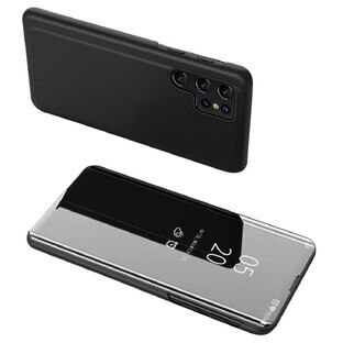 Funda Clear View para Samsung S24 con tapa abatible - negro