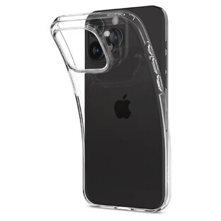 Custodia Spigen a cristalli liquidi per iPhone 15 Pro - Trasparente