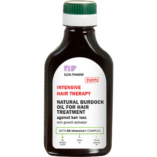 Elfa Pharm Intensive Hair Therapy Ulei natural de brusture împotriva căderii părului cu activator de creștere, 100 ml