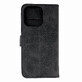 Leather Book Case for iPhone 16 Pro Max - black