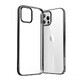 Joyroom New Beautiful Series coque transparente ultra fine avec cadre métallique pour iPhone 12 mini noir (JR-BP794)