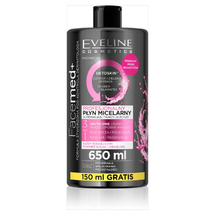 Eveline Facemed+ Loción Micelar Profesional 3en1, 650 ml