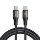 Joyroom Light-Speed Series S-A25 Câble USB-C / USB-C 100W 1,2m - noir