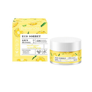Bielenda ECO Sorbet Ananas, feuchtigkeitsspendende und leuchtende Creme, 50 ml
