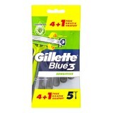 Rasoirs jetables Gillette Blue3 Sensitive, 5 pièces