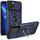 Hybrid Armor Camshield iPhone 13 Pro Max étui blindé avec protection de l'appareil photo bleu