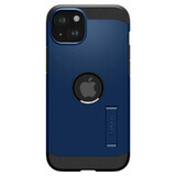 Spigen Tough Armor MagSafe case with stand for iPhone 15 Plus - blue