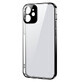 Joyroom New Beauty Series ultra-dünne transparente Hülle mit Metallrahmen für iPhone 12 Pro Max schwarz (JR-BP744)