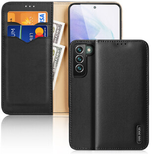 Dux Ducis Hivo Lederklappe Etui aus Naturleder Geldbörse für Karten und Dokumente Samsung Galaxy S22+ (S22 Plus) schwarz Dux Ducis Hivo Lederklappe Etui aus Naturleder Geldbörse für Karten und Dokumente Samsung Galaxy S22+ (S22 Plus) schwarz