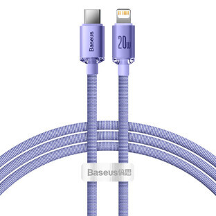 Cablu Baseus CAJY000205 Lightning - USB-C PD 20W 480Mbps 1.2m - violet