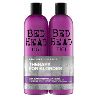 Tigi Bed Head Dumb Blonde Shampoo, 750 ml + Balsamo, 750 ml
