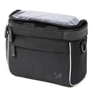 Wozinsky handlebar bike bag shoulder bag black (WBHBB-01)