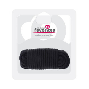 Dream Toys All Time Favorites Love Rope Noir 10m corde de contention