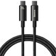 Baseus kabel CAWJ040001 USB-C - USB-C 240W 480Mbps 1m - zwart