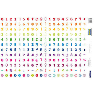 Stickers Numbers (240 stickers)