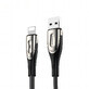 Joyroom Sharp Serie S-M411 USB-A / Lightning 3A 1.2m Kabel mit Ladeanzeige - schwarz
