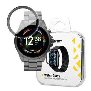 Wozinsky Full Glue Sticlă temperată pentru Fossil Gen 6 9H ecran complet din sticlă temperată cu luneta neagră Wozinsky Full Glue Sticlă temperată pentru Fossil Gen 6 9H ecran complet din sticlă temperată cu luneta neagră