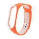 Cinturino di ricambio in silicone per Xiaomi Mi Band 4 / Mi Band 3 Dots arancione e bianco