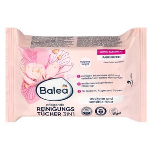 Balea, Toallitas limpiadoras Care 3en1, 25 piezas