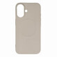 Flüssigsilikonhülle MagSafe für iPhone 16 - beige