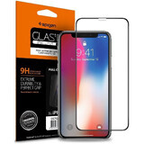 Spigen Glass FC tempered glass with black frame for iPhone X / XS / 11 Pro