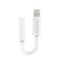 Dudao audio-adapter hoofdtelefoonadapter van Lightning naar 3,5 mm mini-jack wit (L16i wit)