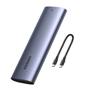 Ugreen SSD M.2 drive bay USB 3.2 Gen 2 (SuperSpeed USB 10 Gbps) + USB Type C cable 0.5m gray (CM400 10902) Ugreen SSD M.2 drive bay USB 3.2 Gen 2 (SuperSpeed USB 10 Gbps) + USB Type C cable 0.5m gray (CM400 10902)
