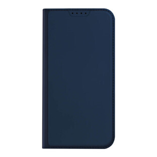 Etui pour iPhone 15 Plus flip cover et portefeuille Dux Ducis Skin Pro - bleu
