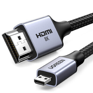 Ugreen HD164 15517 micro HDMI / HDMI 2.1 8K 2m Kabel - grau