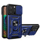 Hybrid Armor Camshield iPhone 14 Pro gepantserde hoes met cameradeksel blauw