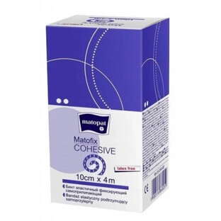 Matofix Cohesief stoffen elastiek 4m x 10cm