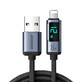 Joyroom Prism Series A16 Lightning / USB-A 2.4A 1.2m Kabel mit LED Anzeige - schwarz