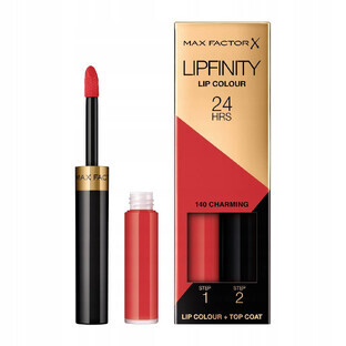 Max Factor Lipfinity Lippenfarbe Flüssiger Lippenstift 140 Charming
