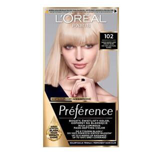 L'Oreal Paris Preference Colour 102 Biondo Perlato Molto Chiaro