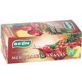 Tè alla frutta al gusto di mirtillo rosso e ananas, 20 bustine, Belin