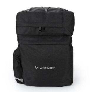 Wozinsky borsa da bici roomy 60 l per portapacchi (copertura antipioggia inclusa) nero (WBB13BK)