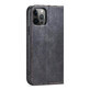 Magneet Fancy Case voor iPhone 12 Pro Max kaart portemonnee hoesje kaarthouder standaard zwart