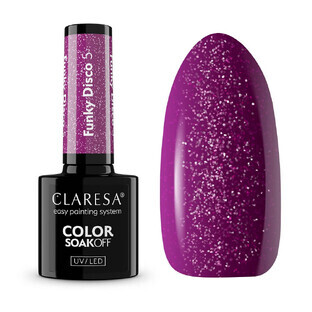 Claresa Soak Off UV/LED Funky Disco Hybrid Varnish 5, 5 g