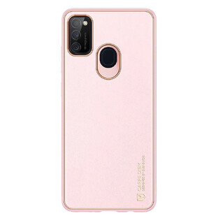 Dux Ducis Yolo elegant eco leather case cover Samsung Galaxy M30s pink