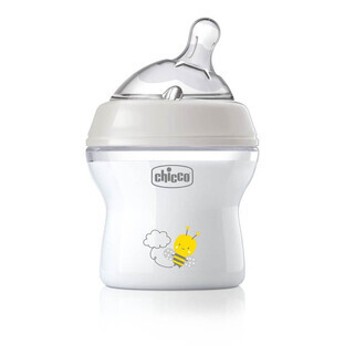 Chicco NaturalFeeling Plastikflasche mit Silikonsauger free flow 0m+ 150ml