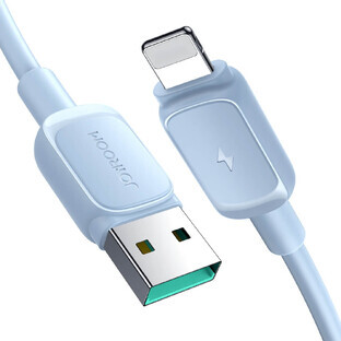 Joyroom Multi-Color Seria A14 Cablu Lightning / USB-A 2.4A 1.2 m - albastru
