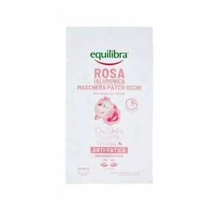 Equilibra Rose coussinets pour les yeux avec acide hyaluronique, 1 paire