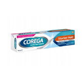 Corega, Crema para dentaduras postizas, extrafuerte, 40g