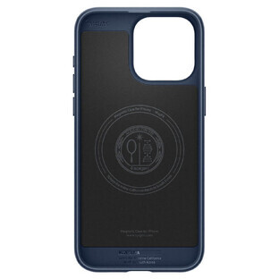 Spigen Mag Armor hoes met MagSafe voor iPhone 15 Pro Max - blauw