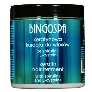 BingoSpa Keratine haarbehandeling met spirulina en L-cysteïne, 250 g